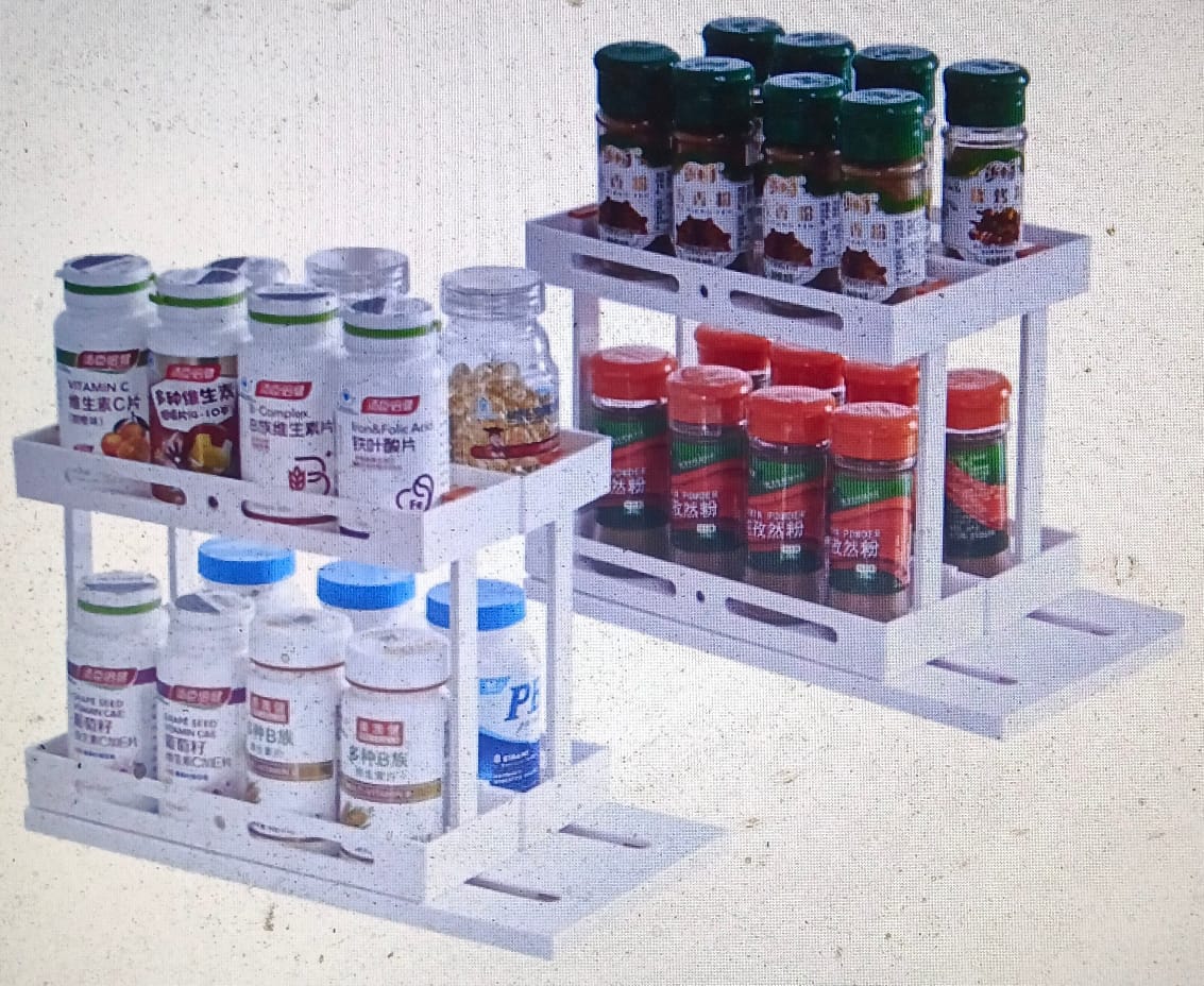 Pull-Out Under Sink Spice Rack Organizer