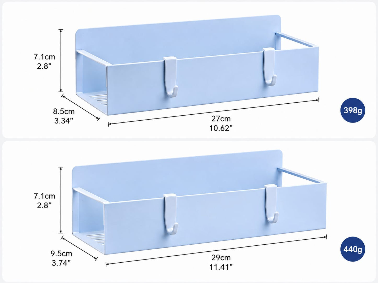Premium Magnetic Refrigerator Storage Rack | Side Fridge Organizer